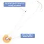 MIRMARU Bohemian Silky Thread Fringe Tassel Necklaces - Round Fine Silky Strand Vintage Gold Tone Long Chain Pendant Necklace for Women and Girl