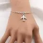 FUSTYLE Airplane Necklace Aircraft Pendant Flight Attendant Jewelry Pilot Gifts for Aviation Traveler (Bracelet) FUSTYLE Airplane Necklace Aircraft Pendant Flight Attendant Jewelry Pilot Gifts for Aviation Traveler (Bracelet)