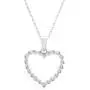 Quality Jewels 1/2 Carat Diamond Heart Pendant Necklace, 925 Sterling Silver Heart Necklace for Women and Girls, 18'' Adjustable Cable Chain Quality Jewels 1/2 Carat Diamond Heart Pendant Necklace, 925 Sterling Silver Heart Necklace for Women and Girls, 18'' Adjustable Cable Chain