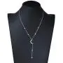 S925 Sterling Silver Jewelry Crescent Moon and Star Pendant Necklace…