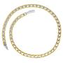 MagnetRX® Titanium Magnetic Therapy Necklace - Natural Pain Relief for Neck Arthritis, Back, Shoulder Pain, Headache and Migraine Relief Magnetic Necklace (Silver & Gold, 19.25 Inches)