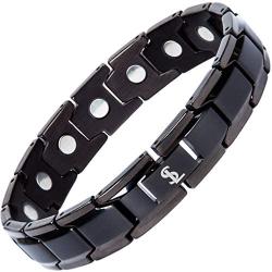 Elegant Titanium Magnetic Therapy Bracelet Pain Relief for Arthritis and Carpal Tunnel