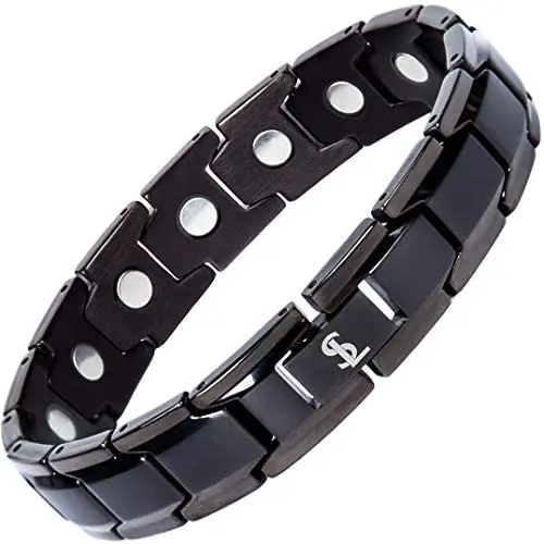 Elegant Titanium Magnetic Therapy Bracelet Pain Relief for Arthritis and Carpal Tunnel Elegant Titanium Magnetic Therapy Bracelet Pain Relief for Arthritis and Carpal Tunnel