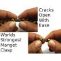 Auras by Osiris - Tiger Eye Beaded Necklace For Men - World Class Durability & Magnetic Clasp - Good Luck - Confidence - Handmade in USA Tiger Eye 10mm)