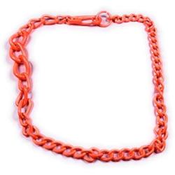 Skye Jewelry Neon Orange Metal Chain Necklace