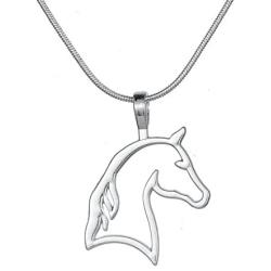 My Shape Cut Out Horse Head Pendant Necklace Best for Cowgirl Teen Girls Equestrian Birthday Gift Jewelry