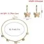 Nanafast Butterfly Necklace Earrings Set Adjustable Butterfly Chain Necklace Charm Hoop Earrings Butterfly Jewelry for Women Girls Christmas Birthday Nanafast Butterfly Necklace Earrings Set Adjustable Butterfly Chain Necklace Charm Hoop Earrings Butterfly Jewelry for Women Girls Christmas Birthday