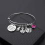TIIMG Nail Tech Gift She Believed She Could So She Did Nail Technician Gift Graduation Gift Nail Tech Charm Bracelet Gift for Manicurist