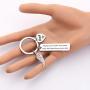 AKTAP Mom Dad Memorial Keychain Gift Those We Love Dont Go Away They Walk Beside Us Everyday Loss Brother Son Jewelry Angel Wing in Memory of Grandpa