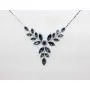Faship Gorgeous Rhinestone Crystal Floral Necklace Earrings Set Faship Gorgeous Rhinestone Crystal Floral Necklace Earrings Set