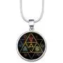 AKTAP Game Inspired Necklace Gamer Jewelry Cosplay Gifts for Zelda Fans AKTAP Game Inspired Necklace Gamer Jewelry Cosplay Gifts for Zelda Fans