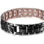 Feraco Mens Copper Magnetic Bracelet for Arthritis Pain Relief Elegant 99.99% Solid Copper Bracelets with Double-Row Strong Magnets