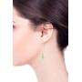 Women’s 14k Gold Filled Hand Wrapped Amazonite Gemstone Long Wire Threader Earrings