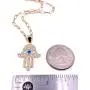 18K Gold Plated Hamsa Hand Pendant Necklace for Women Lucky & Protection Jewelry