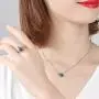 JUSTKIDSTOY I Love You Forever Rose Flower Necklace S925 Sterling Silver Flower Heart Rose Jewelry Gifts for Women Girlfriend Birthday Mothers Day JUSTKIDSTOY I Love You Forever Rose Flower Necklace S925 Sterling Silver Flower Heart Rose Jewelry Gifts for Women Girlfriend Birthday Mothers Day