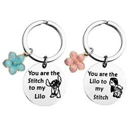 MAOFAED Best Friend Keychain Friendship Gift Cartoon Lover Gift Birthday Gift Friendship Keychain Gift for BFF