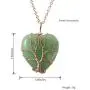 Top Plaza Natural Healing Crystals Necklace Tree of Life Wire Wrapped Stone Heart Pendant Necklaces Reiki Quartz Jewelry for Womens Girls Ladies Top Plaza Natural Healing Crystals Necklace Tree of Life Wire Wrapped Stone Heart Pendant Necklaces Reiki Quartz Jewelry for Womens Girls Ladies