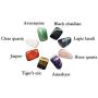 Chakra Stones Healing Crystals Set of 8, Tumbled and Polished, for 7 Chakras Balancing, Crystal Therapy, Meditation, Reiki, or as Thumb Stones, Palm Stones, Worry Stones