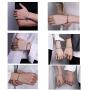 Personalized Magnetic Attract Couples Bracelets, Custom Rope Braided Mutual Magnetic Bracelets for Him and Her 2 PCS