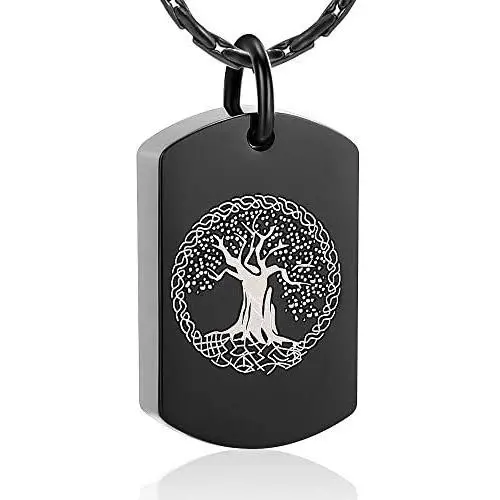 constantlife Cremation Jewelry for Ashes Tree of Life Engraving Stainless Steel Urn Pendant Necklace Personalized Customization Keepsake constantlife Cremation Jewelry for Ashes Tree of Life Engraving Stainless Steel Urn Pendant Necklace Personalized Customization Keepsake