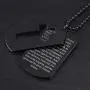 West Coast Jewelry Crucible Black Plated Stainless Steel Dog Tag Cross Necklace with Lords Prayer, Double Dog Tag Pendant, 24'' Chain West Coast Jewelry Crucible Black Plated Stainless Steel Dog Tag Cross Necklace with Lords Prayer, Double Dog Tag Pendant, 24'' Chain