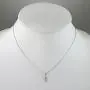 Suvani Jewelry 925 Sterling Silver CZ Hamsa Hand of Fatima Good Luck Protection Pendant Necklace 18''