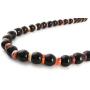 Masha Sterling Silver Necklace Black Onyx, Spiny Oyster, Made in USA - Exclusive Southwestern Handmade Jewelry, 18'' in Length