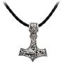AILUOR Men Viking Leather Norse Thors Hammer Mjolnir Celtic Knot Pendant Necklace Jewelry Scandinavian