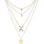 Modyle Women Layered Necklace 14K Real Gold Plated Coin Circle Heart Moon Pendant Dainty Chain Minimalist Simple Boho Jewelry Mothers Gift Modyle Women Layered Necklace 14K Real Gold Plated Coin Circle Heart Moon Pendant Dainty Chain Minimalist Simple Boho Jewelry Mothers Gift