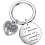De&ai Godmother Goddaughter, Jewelry The Love Between a Godmother and Goddaughter is Forever Keychain, Aunt Niece Gift De&ai Godmother Goddaughter, Jewelry The Love Between a Godmother and Goddaughter is Forever Keychain, Aunt Niece Gift