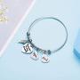 Memorial Gifts In Memory of Dad Mom Bangle Forever in My Heart Loss of Father Mother Bracelet Remembrance Gift