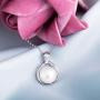Molah Sterling Silver 10.5-11mm Genuine Cultured Freshwater Pearl Cubic Zirconia Pendant Necklace 16''+2'' Extension