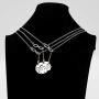 3 Sister Necklace Matching Heart Y Necklace Big Sis Mid Sis Lil Sis Jewelry Gift for Sisters(3 sis YNL)
