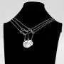 3 Sister Necklace Matching Heart Y Necklace Big Sis Mid Sis Lil Sis Jewelry Gift for Sisters(3 sis YNL)
