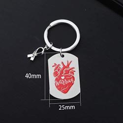 MAOFAED Heart Warrior Gift Heart Disease Gift CHD Awareness Gift Recovery Gift Encouragement Gift Heart Defect Awareness Gift