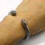 Elegana Bracelet Designer Brand Inspired Antique Women Jewelry Cross Cable Wire Bangle Christmas Day Gifts (D-1)
