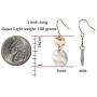 D.Rosse 2 pairs Boho Drop Coin Earring Round Dangle Hoops Handmade Retro Geometry Earring Copper Wire Women Jewelry