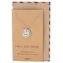 Quan Jewelry Best Gifts for Teachers in Spanish Apple Jewelry Enseña Ama Inspira Engraving on Pendant, Latin Engraved Necklace and Greeting Card (Silver Tone)
