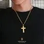 KRKC&CO Cross Pendant, Mens Necklace, Hip Hop Pendant with 3mm 24'' Cuban Chain, Hip Hop Jewelry Street-wear Urban Style for Men KRKC&CO Cross Pendant, Mens Necklace, Hip Hop Pendant with 3mm 24'' Cuban Chain, Hip Hop Jewelry Street-wear Urban Style for Men