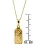 American Coin Treasures 1 Gram Swiss Ingot Replica Pendant Layered in 24KT Gold