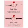 Your Always Charm 2Pcs Sister Bracelets,Interlocking Hearts Bracelet, Best Friend Bracelet Sister Jewelry