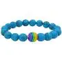 Nanafast Titanium Stainless Steel Magnet Rainbow LGBT Pride Handmade Braided Bracelet PU Leather Weave Plaited Jewelry