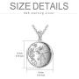 PROESS Fairy Angel Locket Necklace, Flower Girl Pendant Necklace That Holds Pictures S925 Sterling Silver Charm Heart Pendant Gifts for Women Girlfriend Daughter Sister
