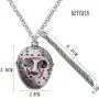 KEYCHIN Jason Voorhees Machete Necklace Movie Fans Gift Thriller 80s Horror Jewellery Halloween Gift KEYCHIN Jason Voorhees Machete Necklace Movie Fans Gift Thriller 80s Horror Jewellery Halloween Gift