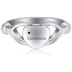 Minicremation Cremation Jewelry Urn Ring for Ashes Women Finger Ring Keepsake Memorial Jewelry Hold Loved Ones Ashes