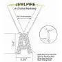 Jewlpire Initial Necklaces Letter Necklaces for Women Girl 925 Sterling Silver Necklace Cubic Zirconia Hypoallergenic Simulated Diamond Personalized Dainty-S