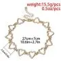 Konpicca 18K Real Gold Plated Chain Choker Necklace Hollow Tiny Butterfly Lucky Heart Link Necklace Minimalist Punk Clavicle Jewelry for Women Konpicca 18K Real Gold Plated Chain Choker Necklace Hollow Tiny Butterfly Lucky Heart Link Necklace Minimalist Punk Clavicle Jewelry for Women