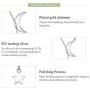 Lariat Y Necklace Crescent Moon Star 925 Sterling Silver for Women Girls Teens Dainty Layered Long Chain Pendant Personalist Jewelry Best Friend Gifts