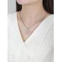 TRIPOD JEWELRY Iced Out Pendant Initial Letter Pendant Necklace for Women, White Gold Plated Custom Pendant with Rope Chain A To Z