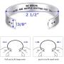 LParkin Inspirational Message Warrior Bracelet Jewelry Be Brave There are People Rotting for You Inspiration Sympathy Gift Message Bracelet